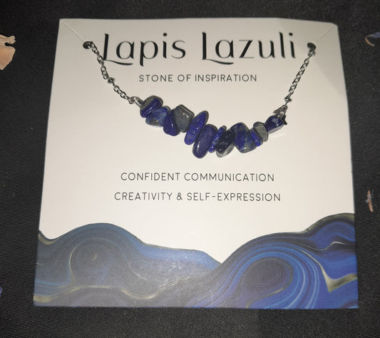 Crystal necklace - Lapis Lazuli