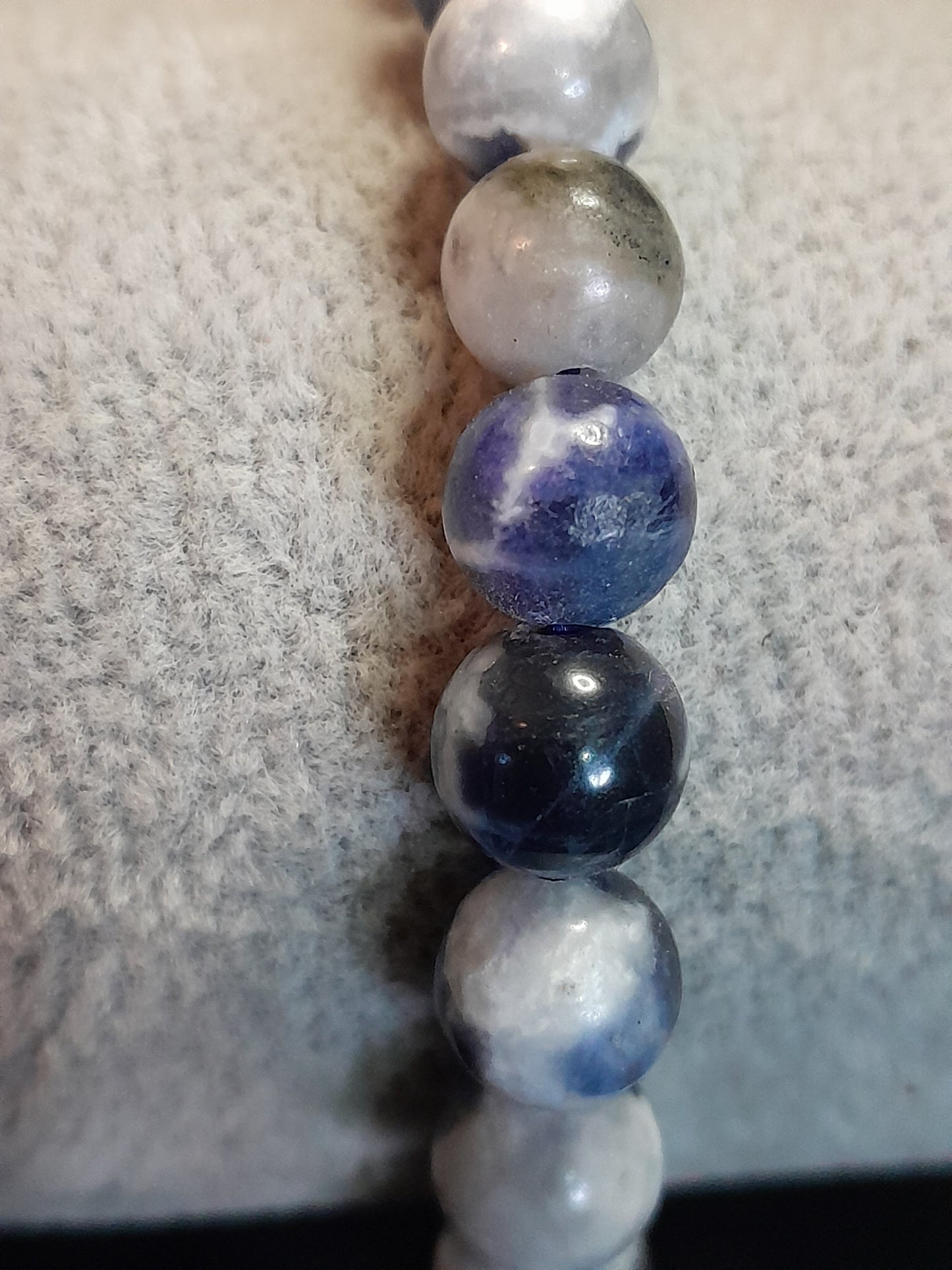 Crystal bead bracelet - Sodalite