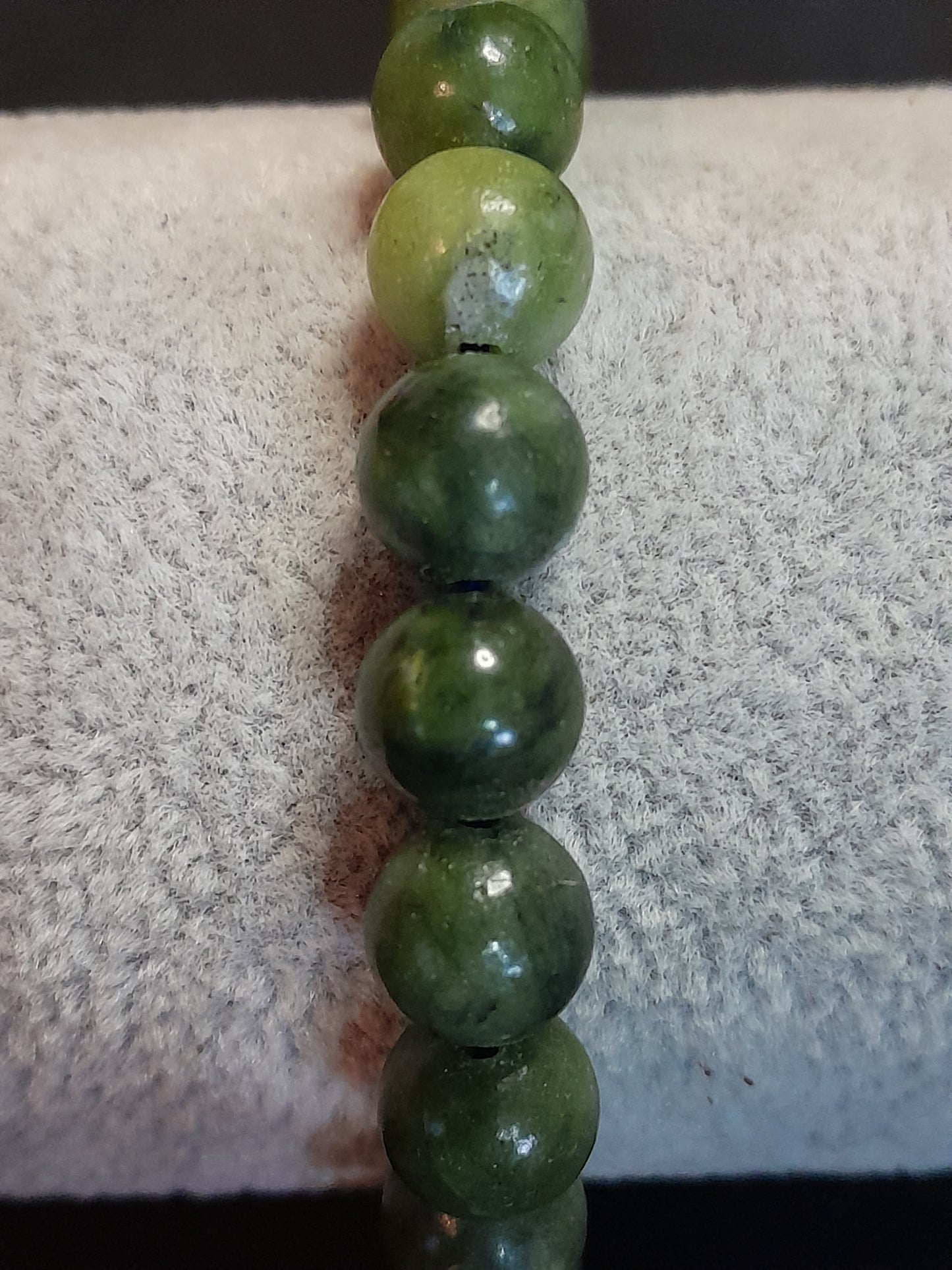 Crystal bead bracelet - Green Jade