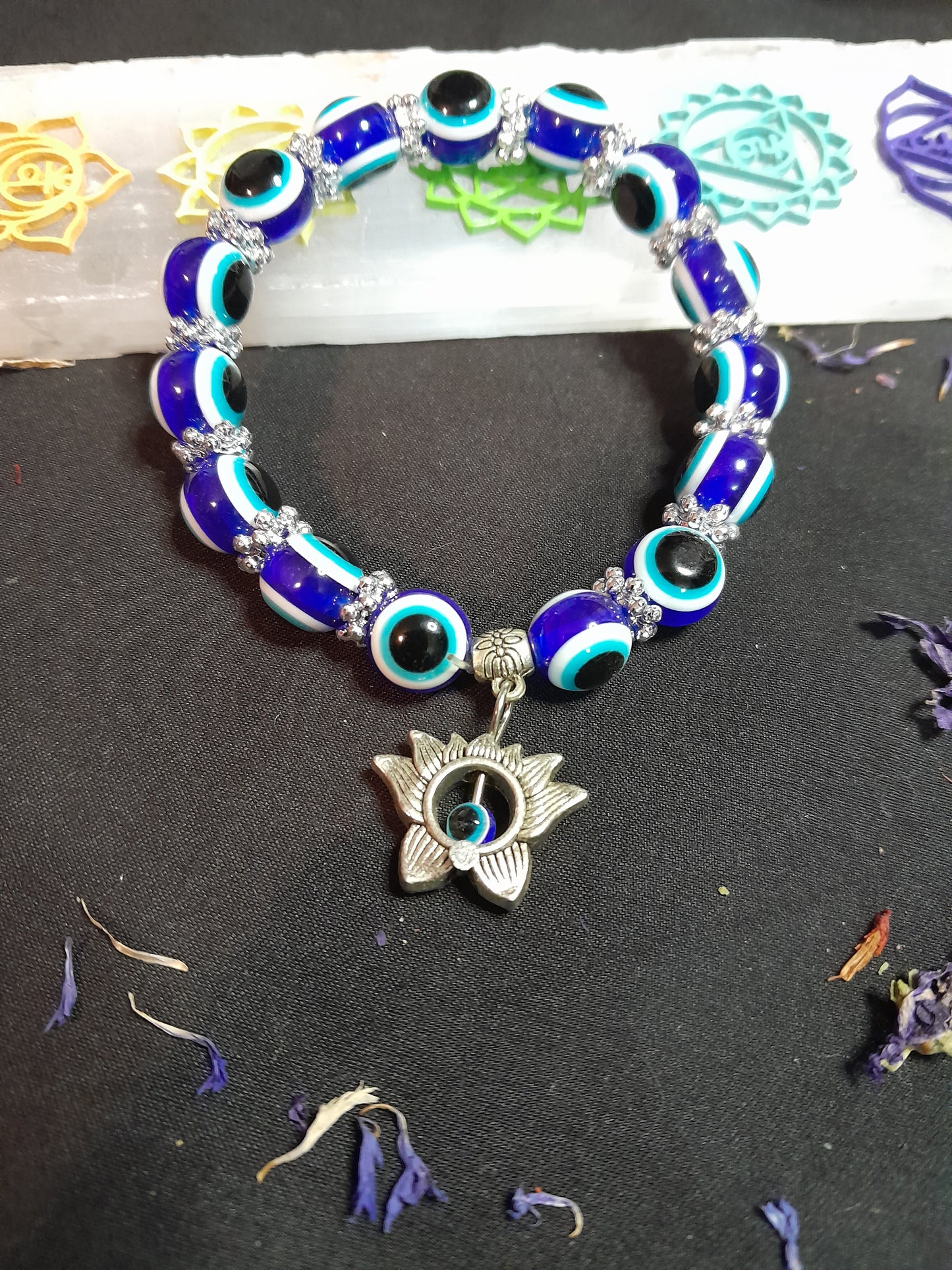 Evil eye bracelet - flower