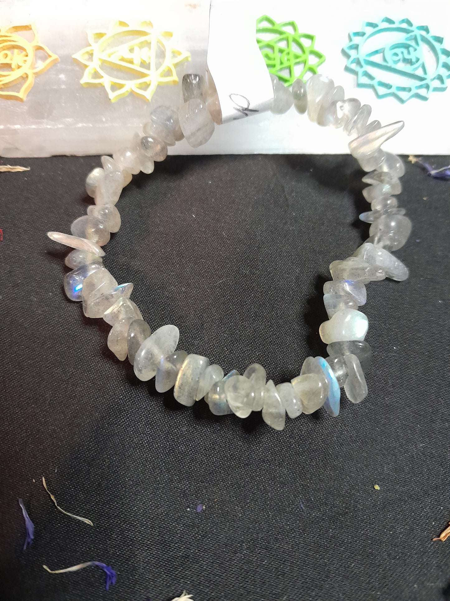 Crystal chip bracelet - Labradorite