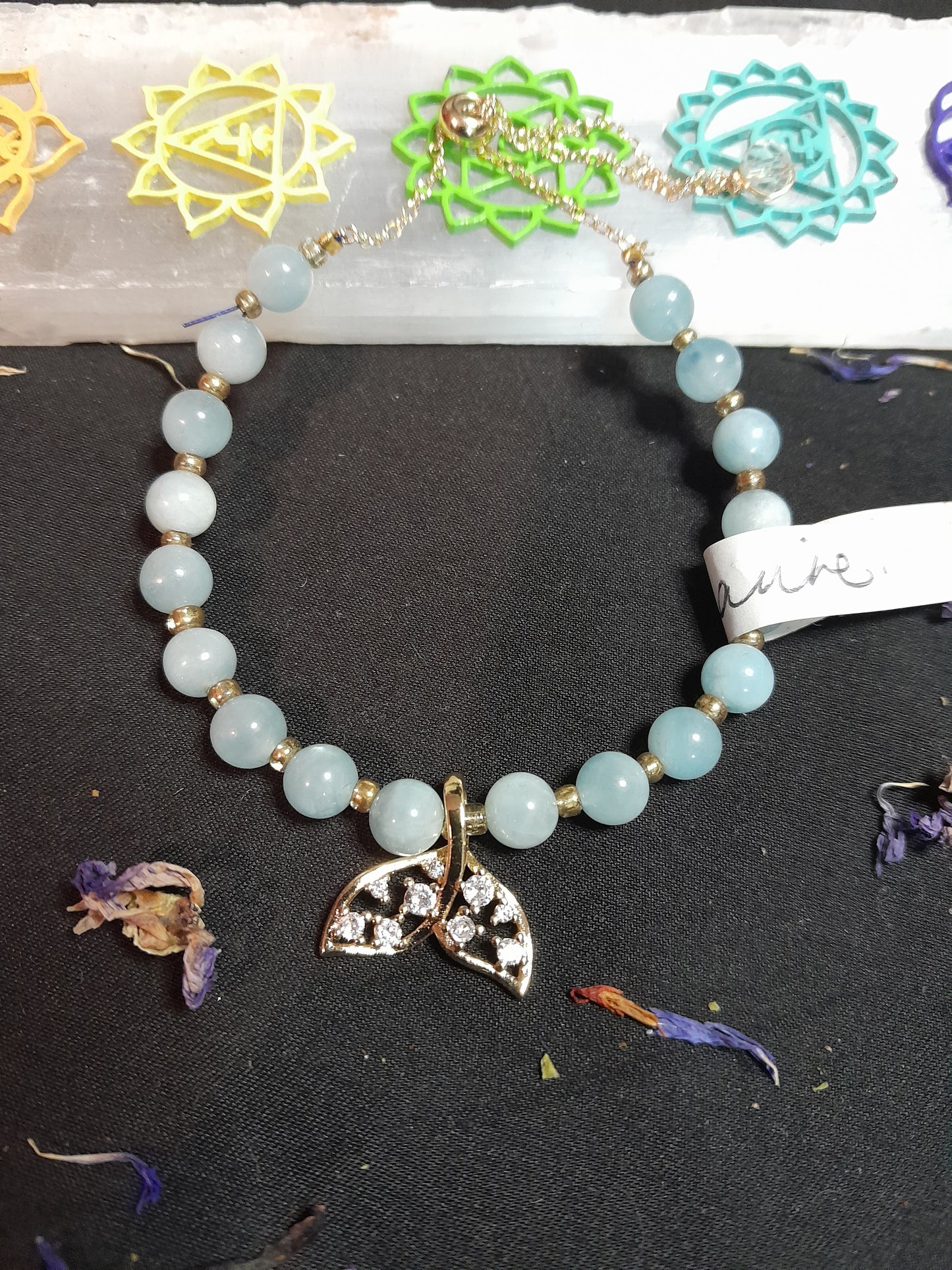 Aquamarine bracelet -Tail