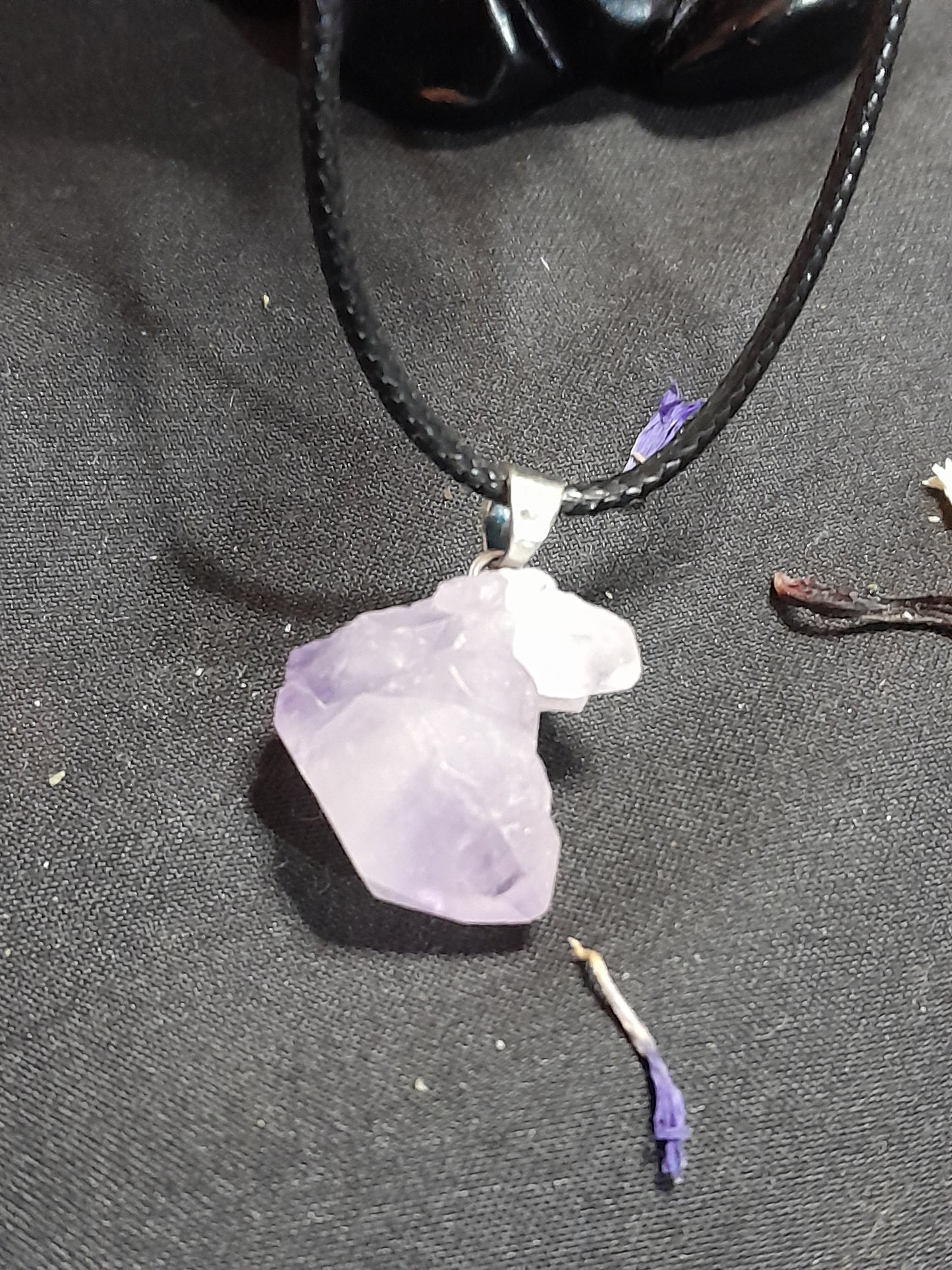 Amethyst flower necklace