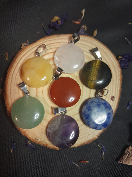 Crystal Circle pendants