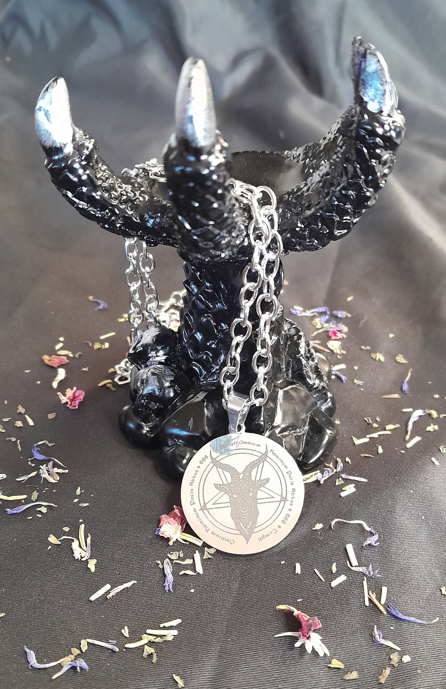 Satanic pendant -Silver