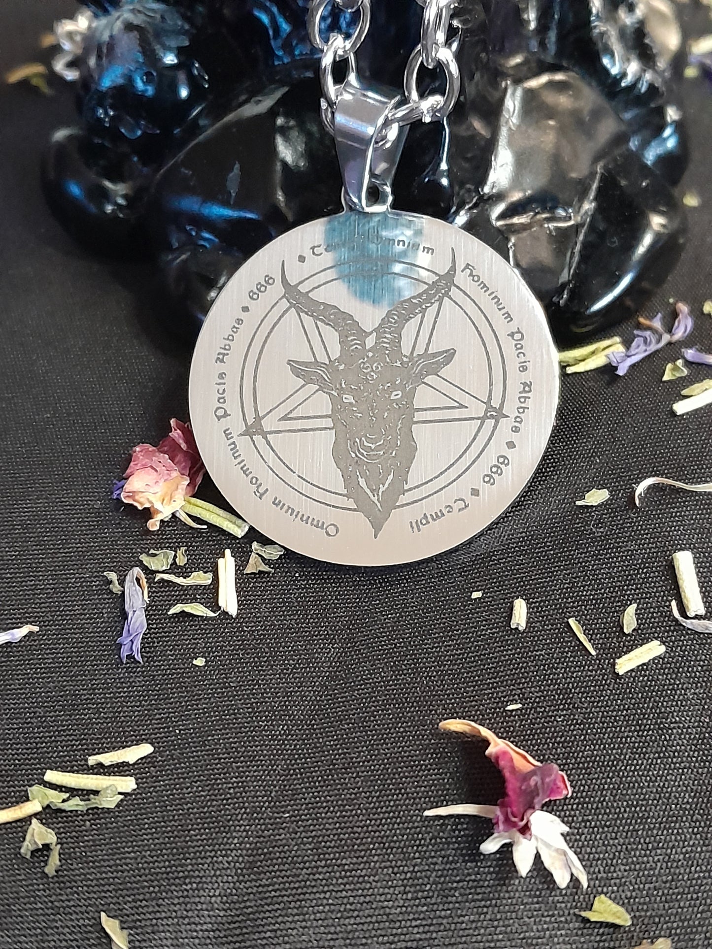 Satanic pendant -Silver