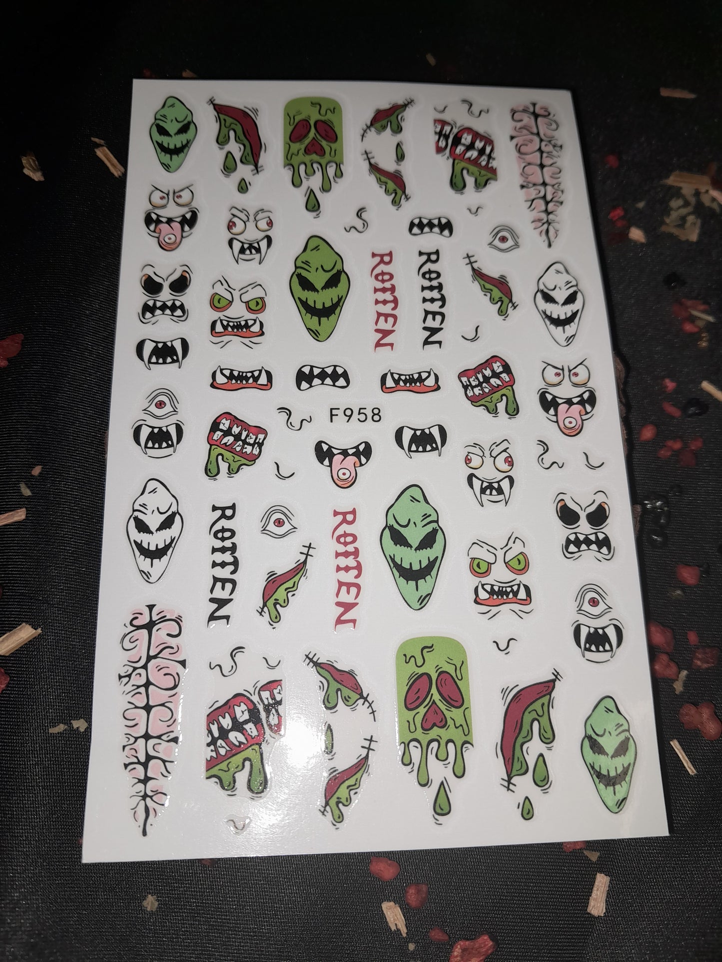 Nail stickers - Boogeyman