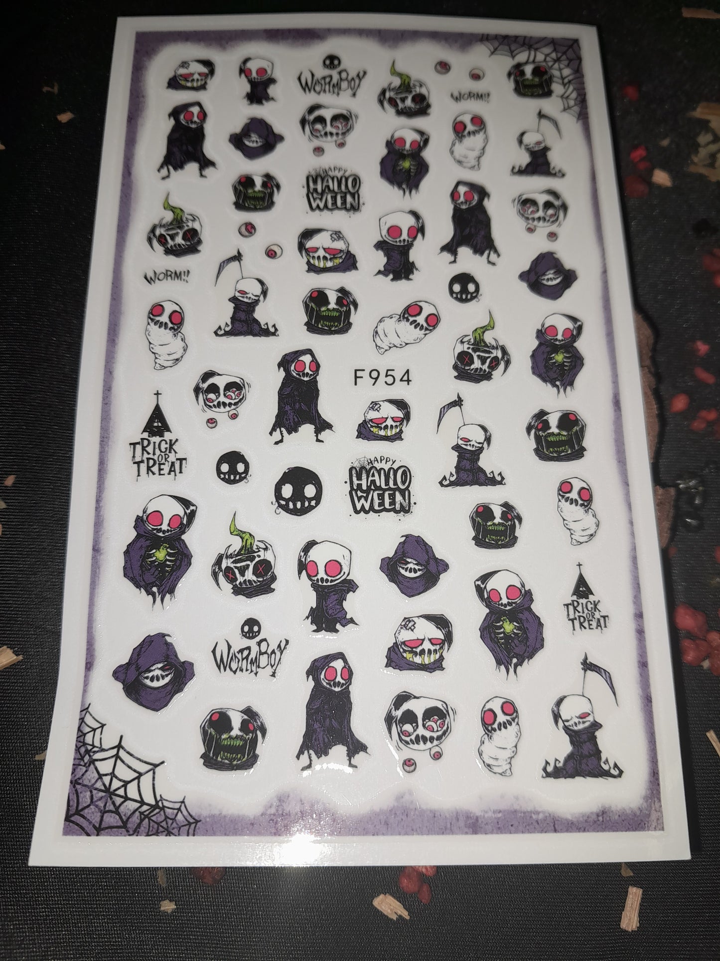 Nail stickers - Reaper