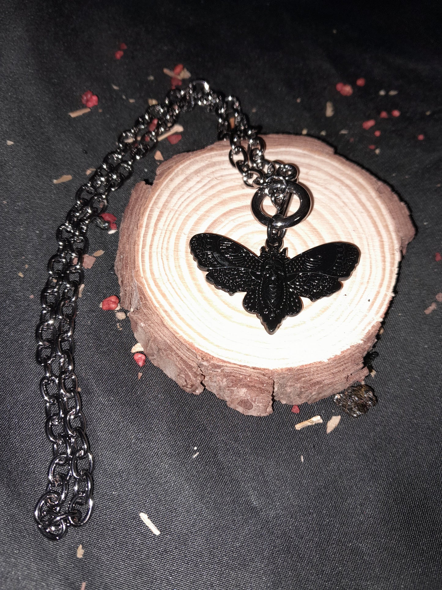 Dark butterfly pendant - design 2