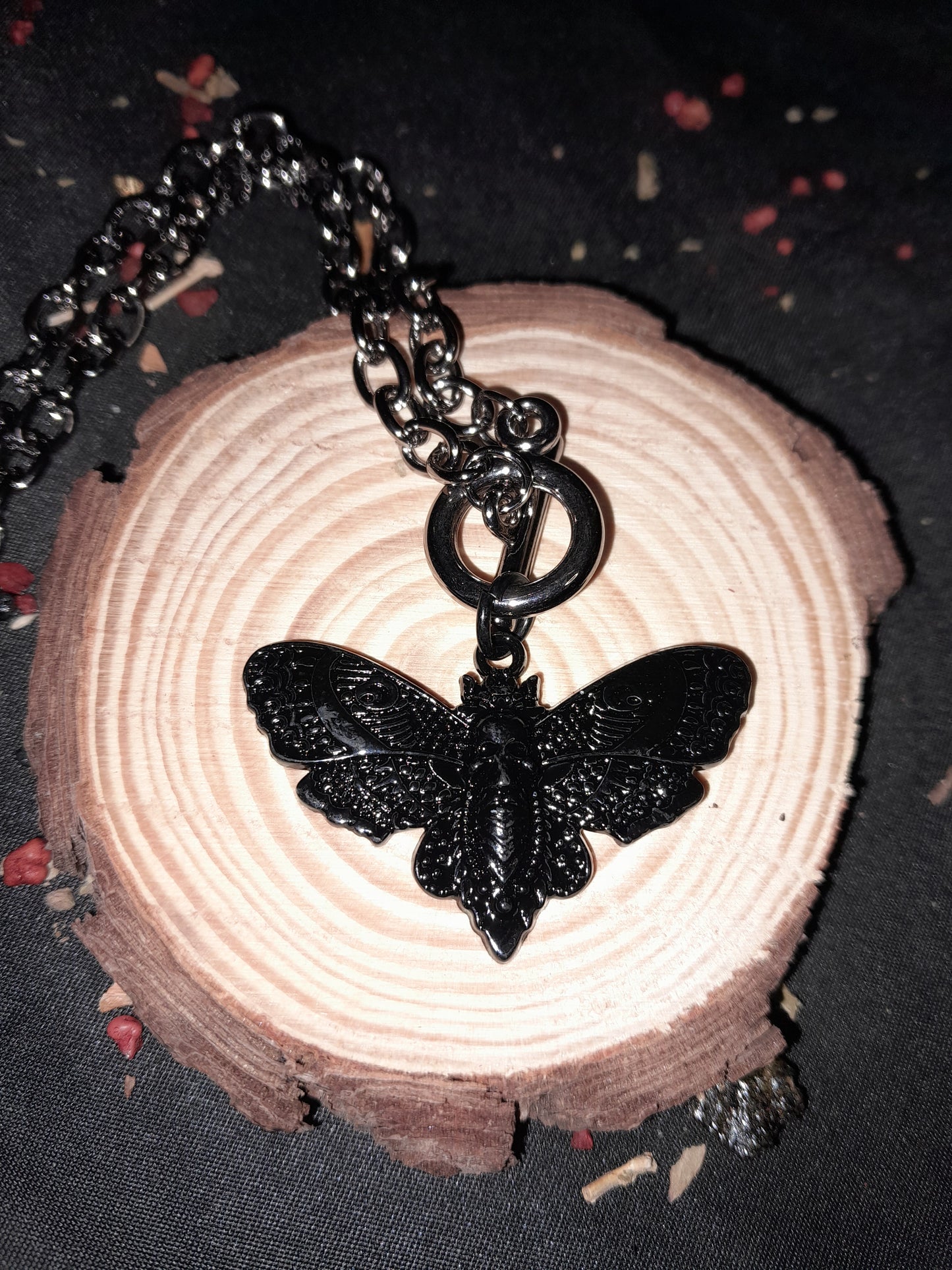 Dark butterfly pendant - design 2