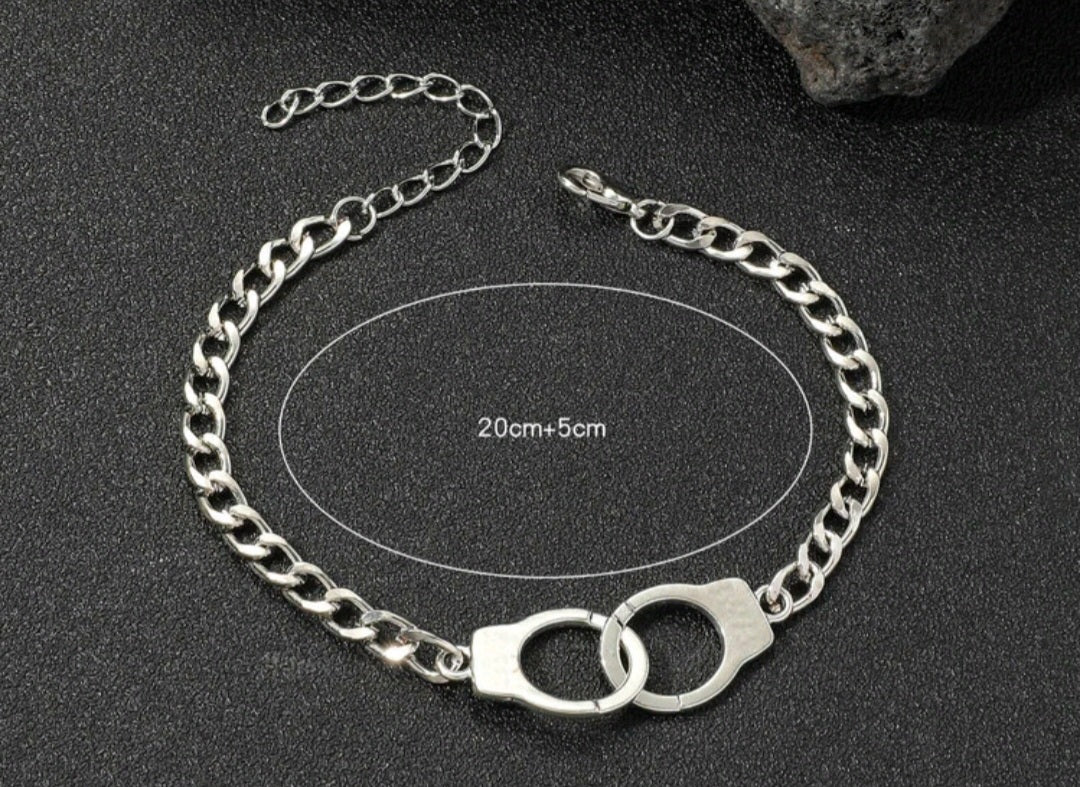 Handcuff bracelet-Silver