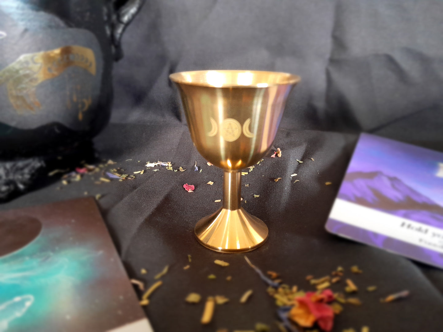 Altar chalice - Triple moon pentacle 1