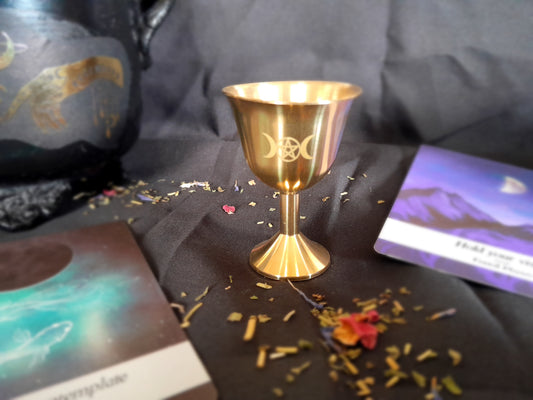 Altar chalice - Triple moon pentacle 2