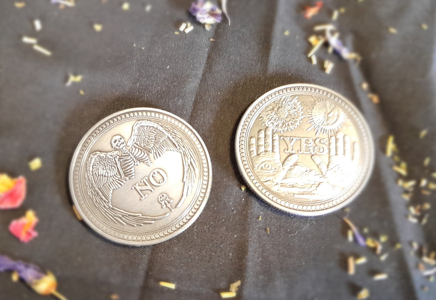 Divination coins