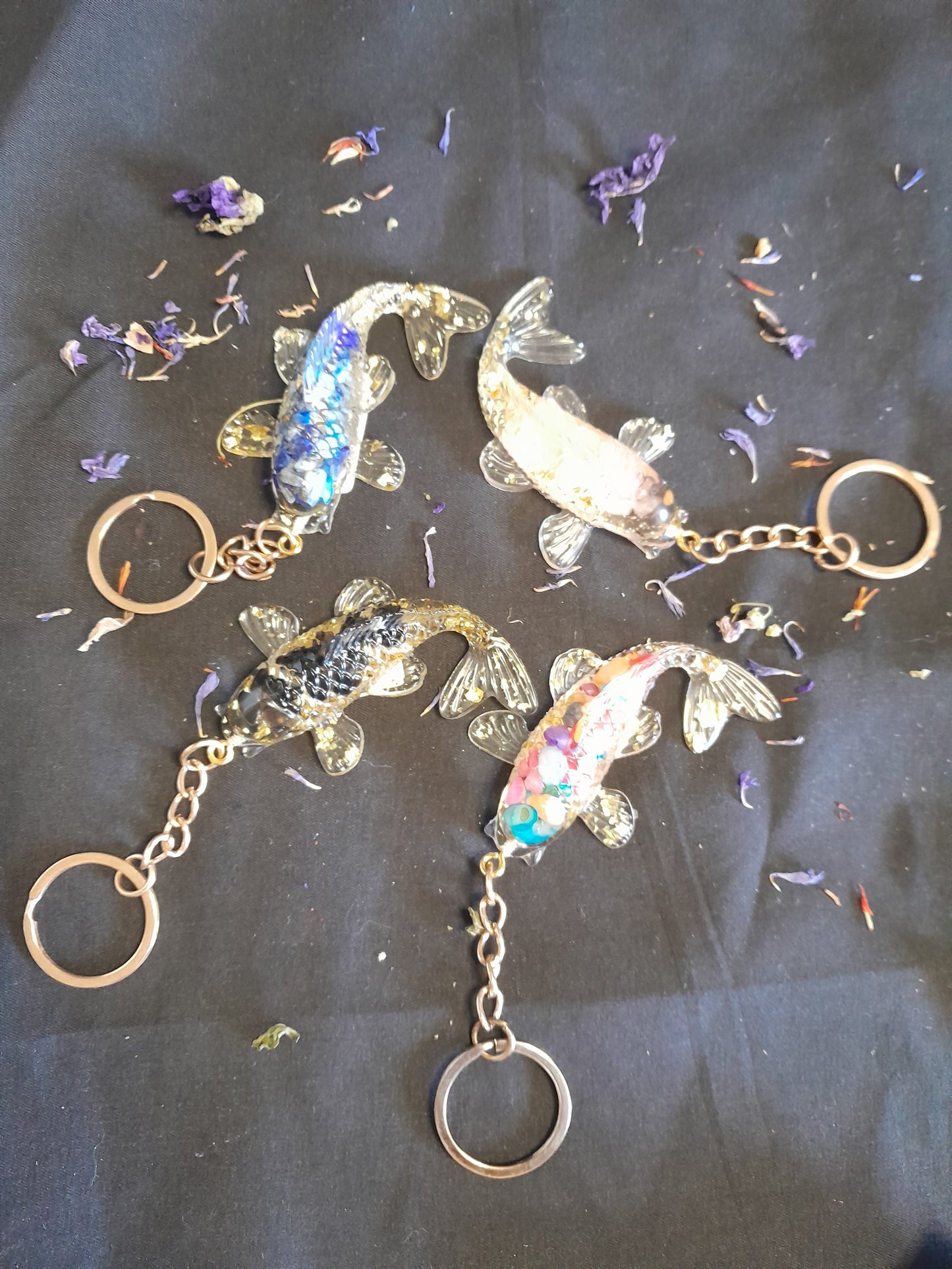 Crystal keyrings - Koi