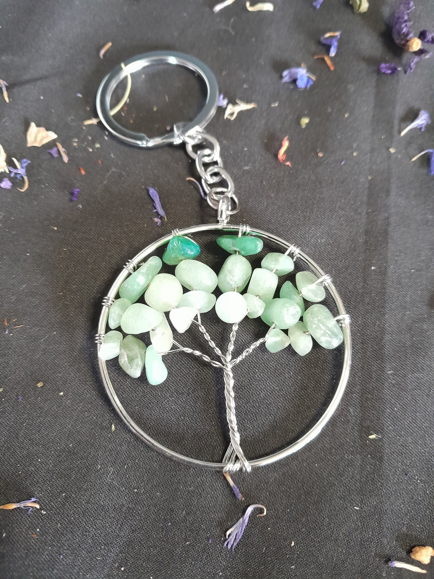 Crystal keyring -Tree of life