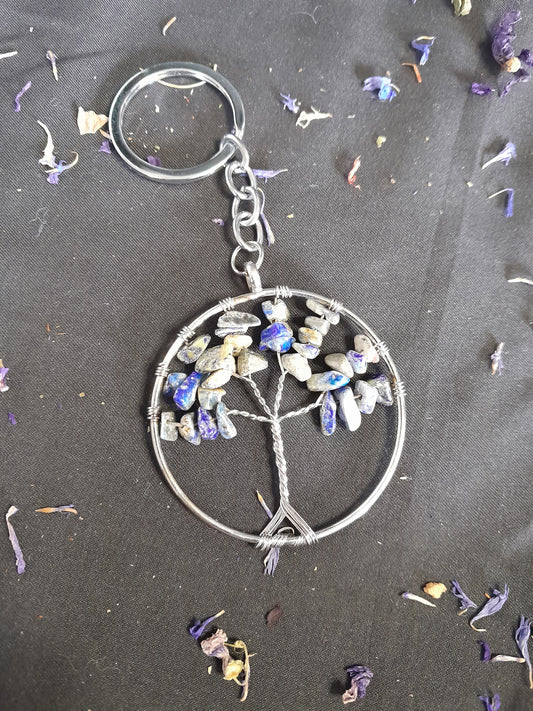 Crystal keyring - Tree of life