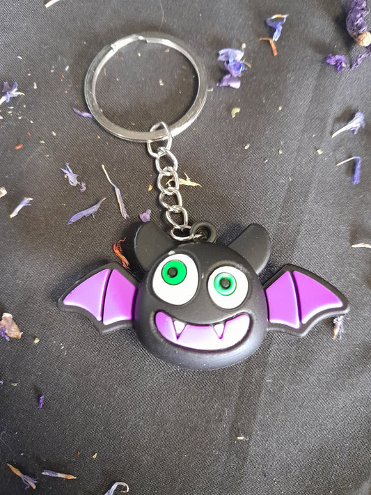 Keyring - purple bat