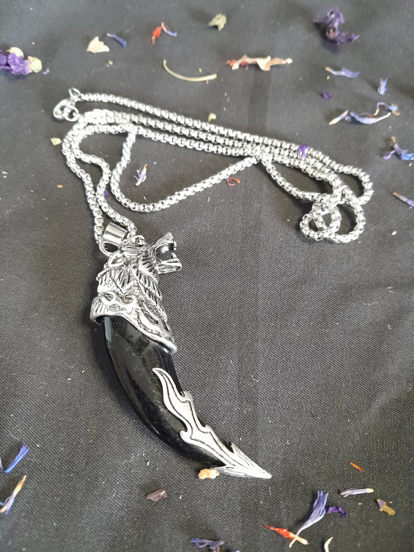 Necklace - Black fang