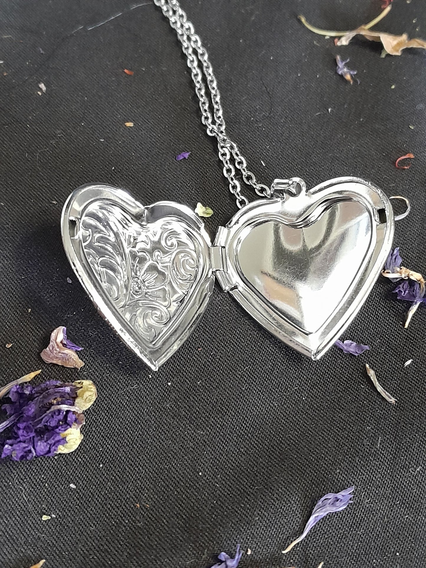 Silver locket - design