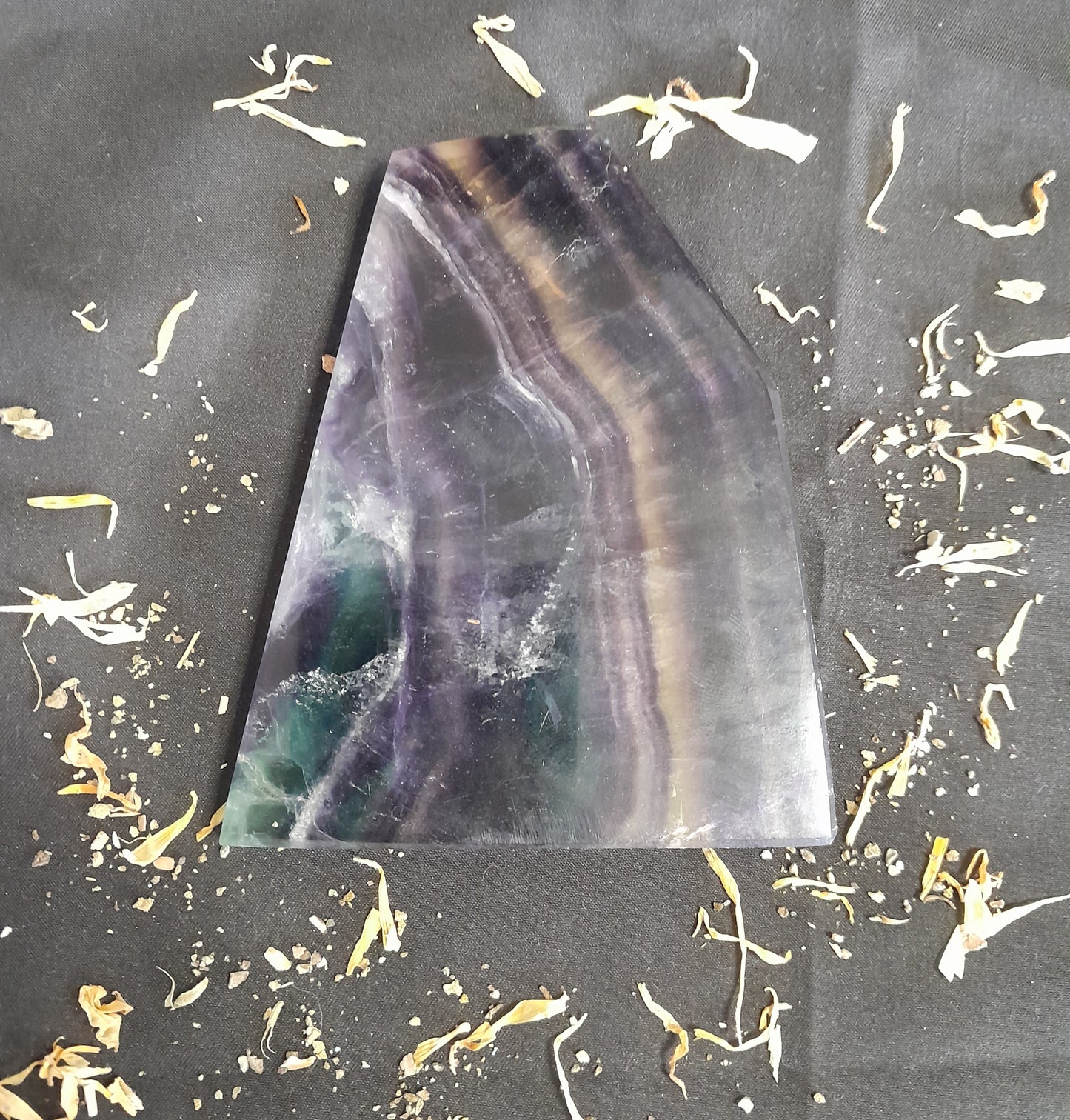 Beautiful crystal Flourite slab