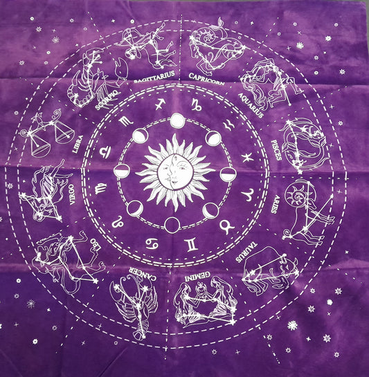 Tarot/Altar cloth - P.Zodiac