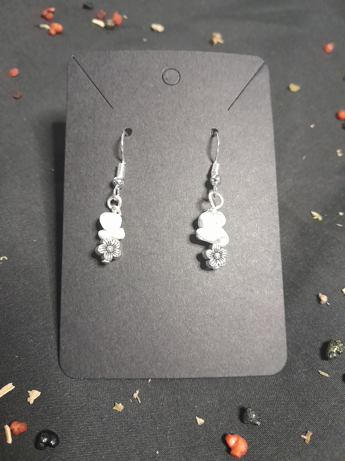 Crytal charm earrings- Daisy 2