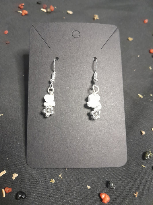 Crytal charm earrings- Daisy 2