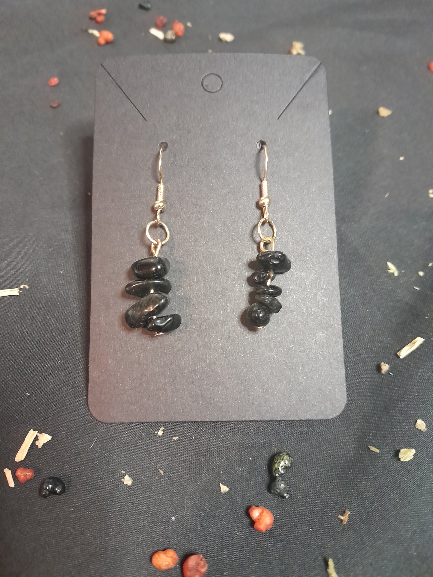 Crystal chip earrings