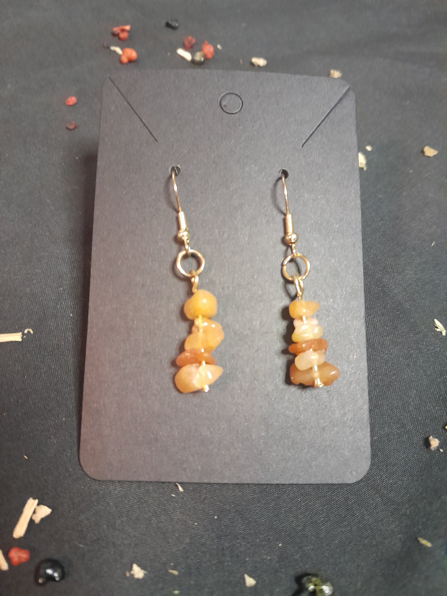 Crystal chip earrings