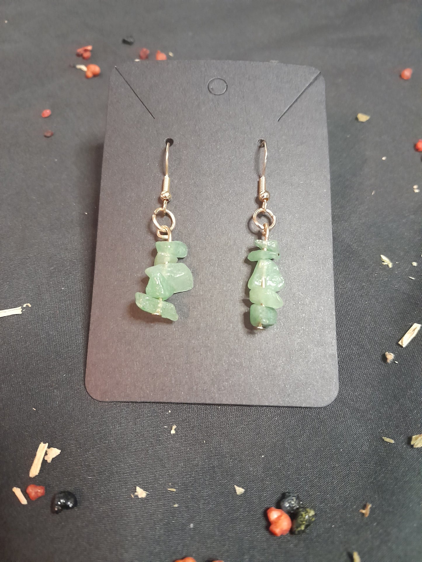 Crystal chip earrings