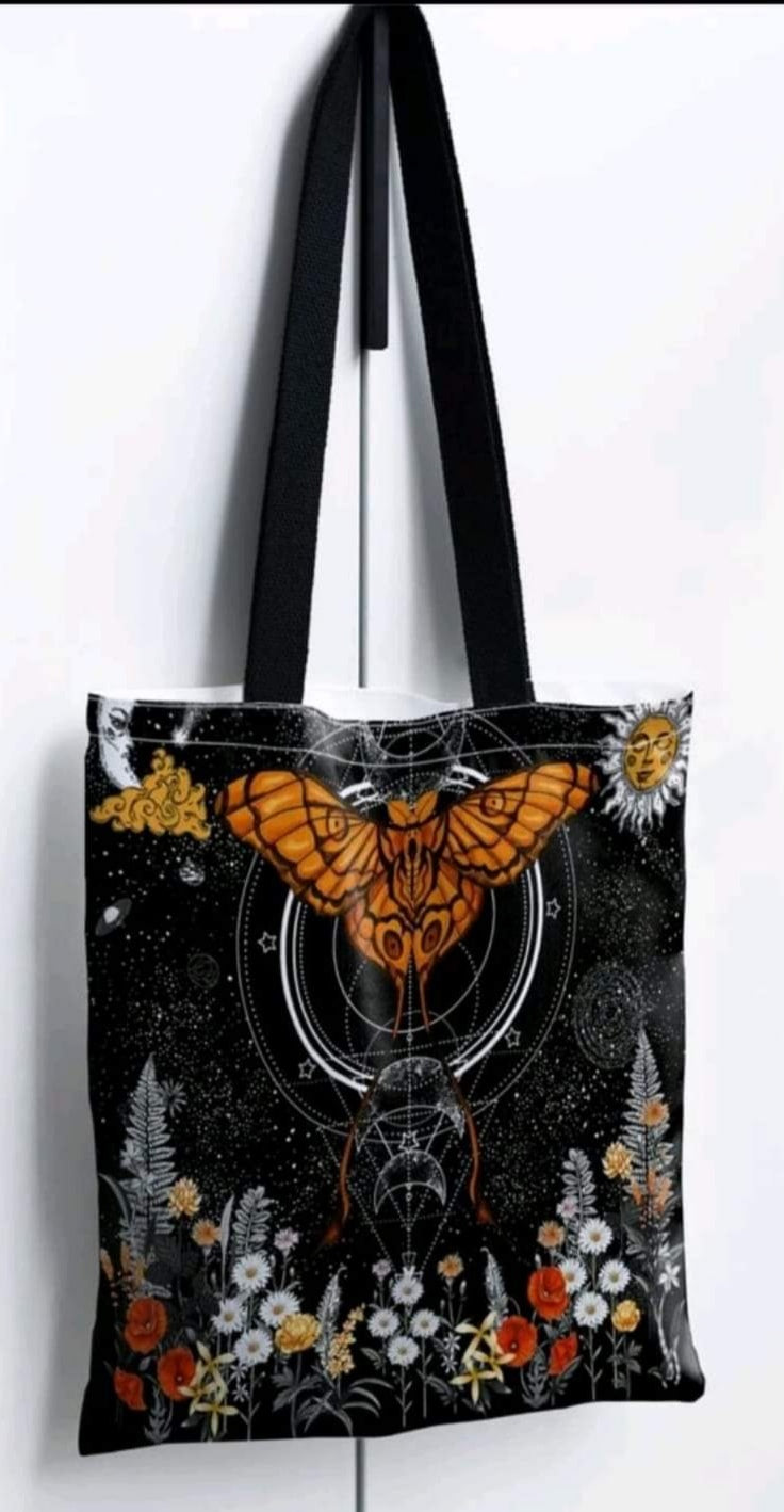 Night Monarch Tote Bag