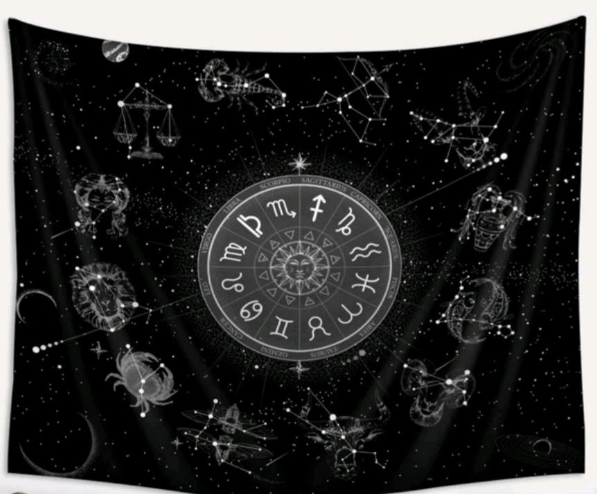 Dark Zodiac Tapestry