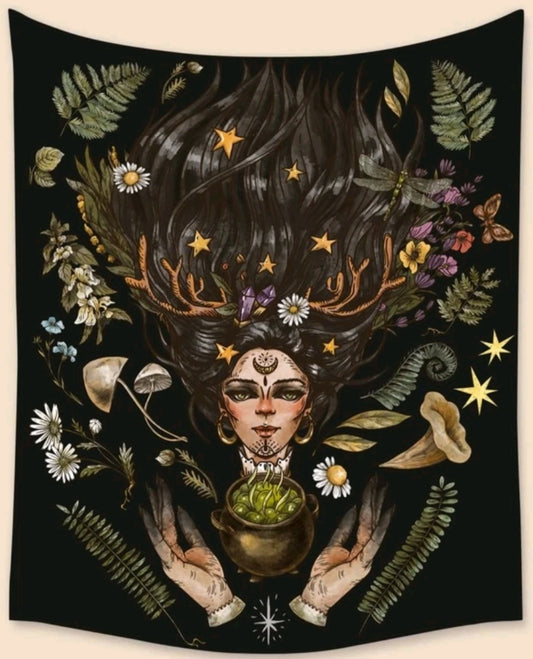 Forest Witch Tapestry