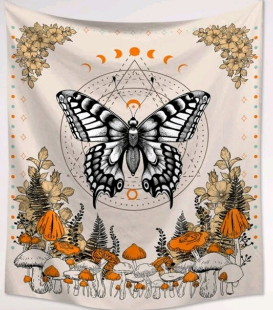 Butterfly Moon Tapestry