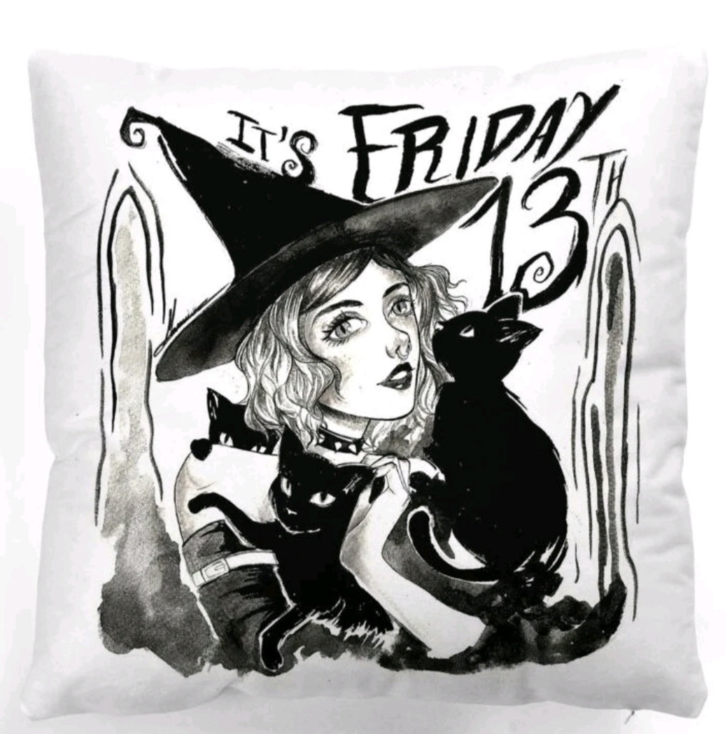 Friday 13th Witch Cushion Cover