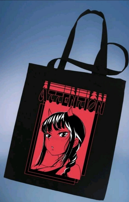 Anime -Devil Girl Tote Bag