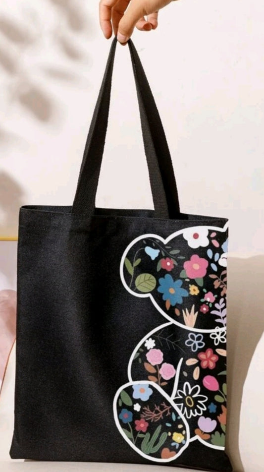 Teddy Floral Tote Bag