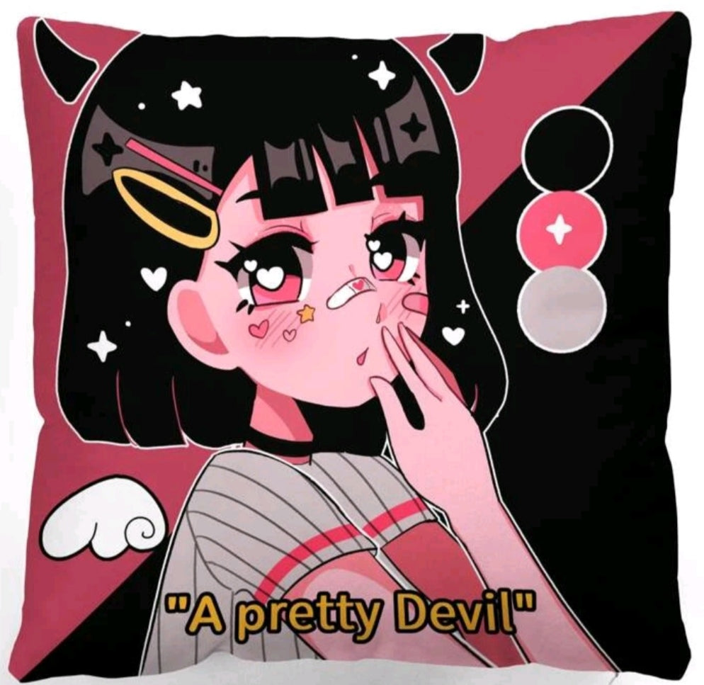 Anime Cushion Cover - Pretty Devil